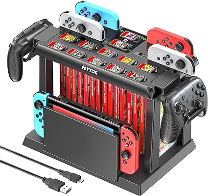  Switch Games Organizer Station with Controller Charger