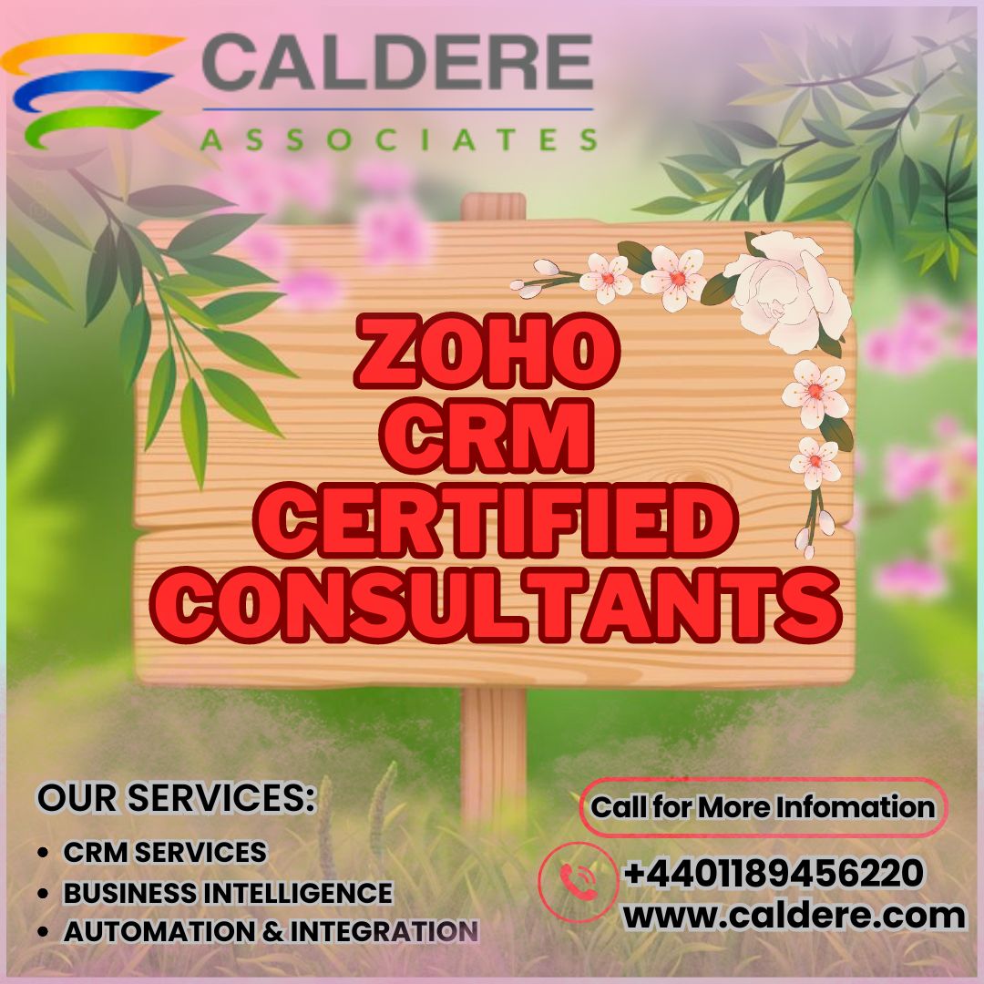  Hire Caldere’s Certified Zoho CRM Consultants Today