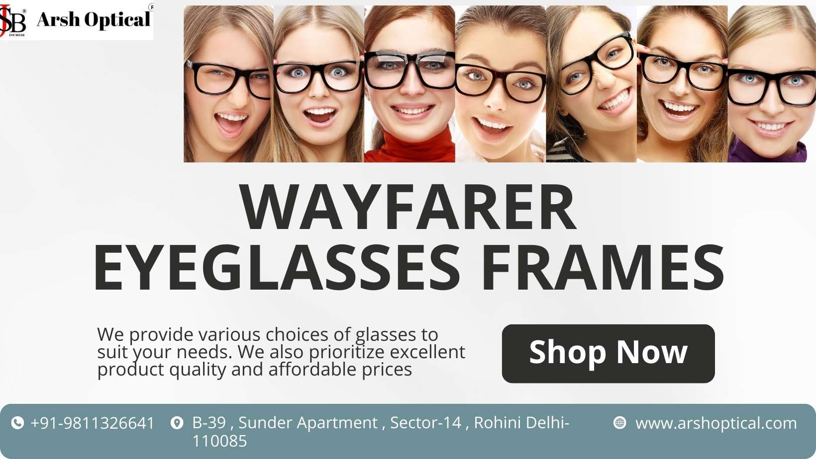  Shop Trendy Wayfarer Eyeglasses Frames for Men & Women