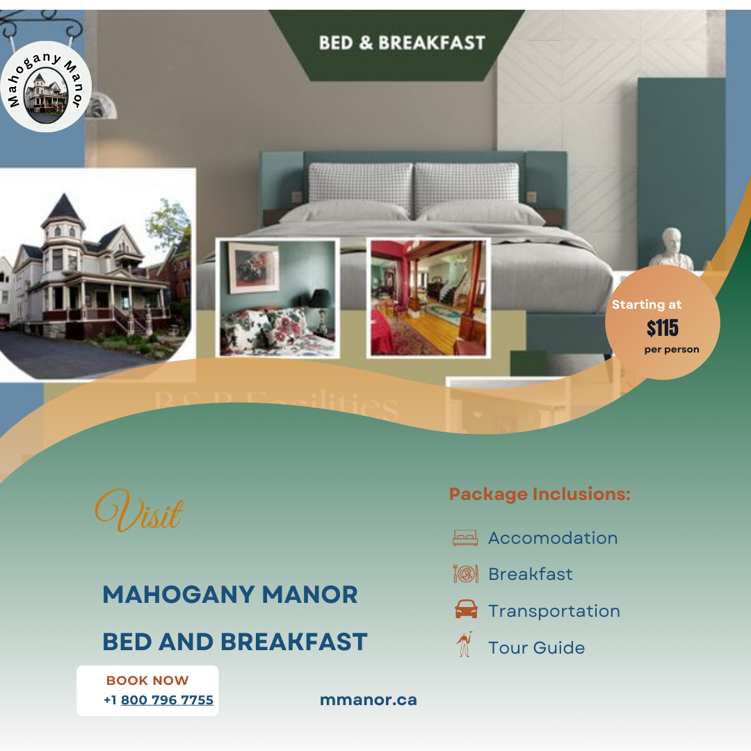  Enjoy a Unique Stay at Mahogany Manor Bed and Breakfast in New Brunswick