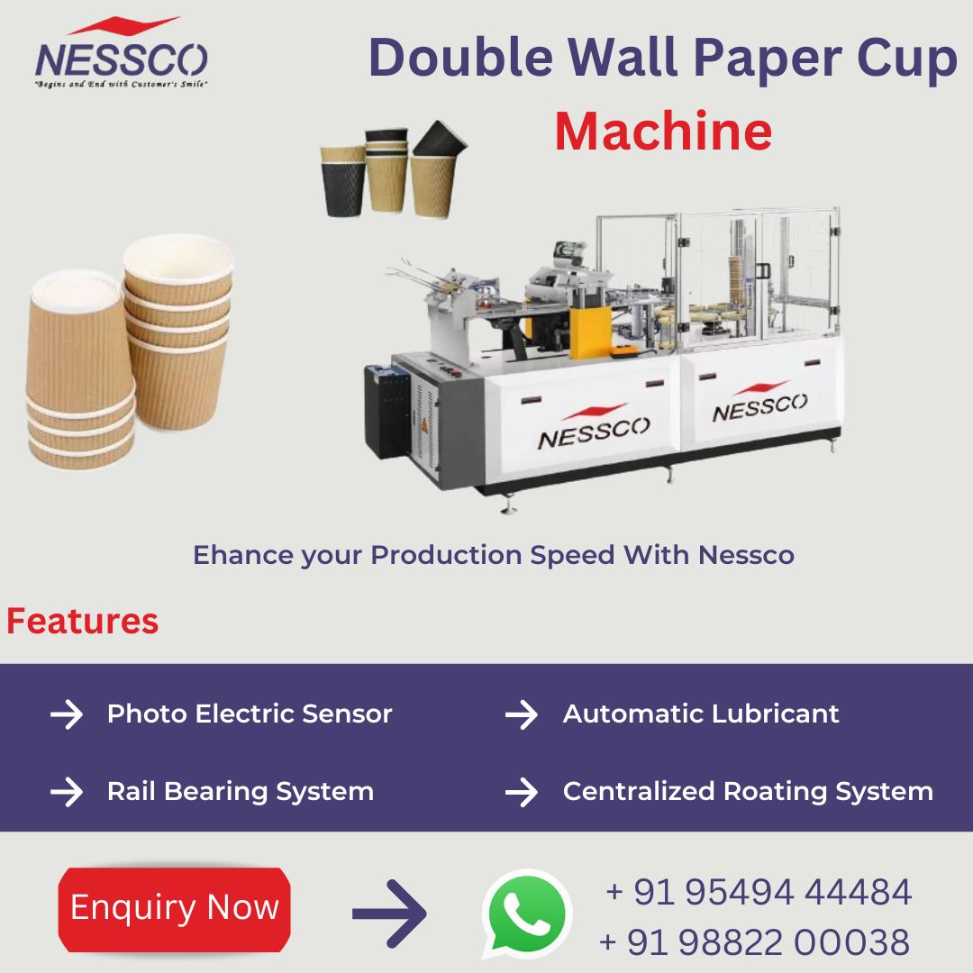  Efficient Double Wall Paper Cup Machine – Affordable Price