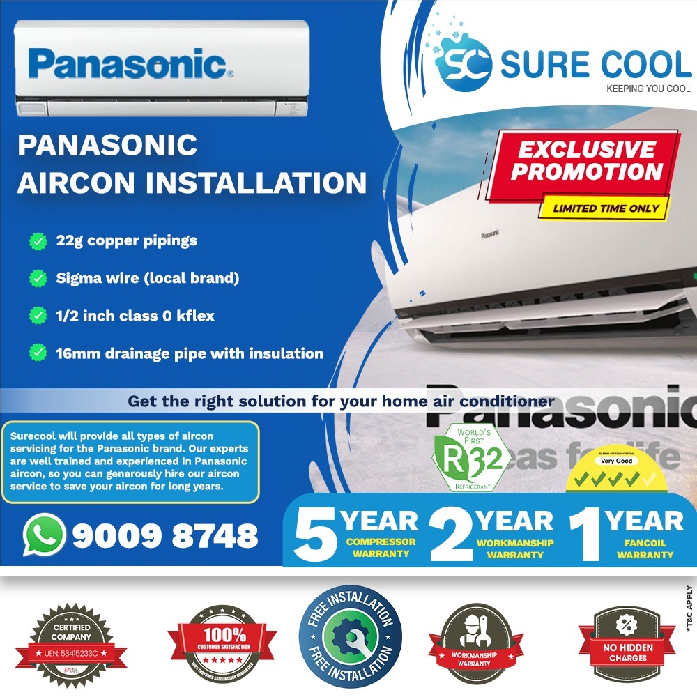  Panasonic Aircon Installation