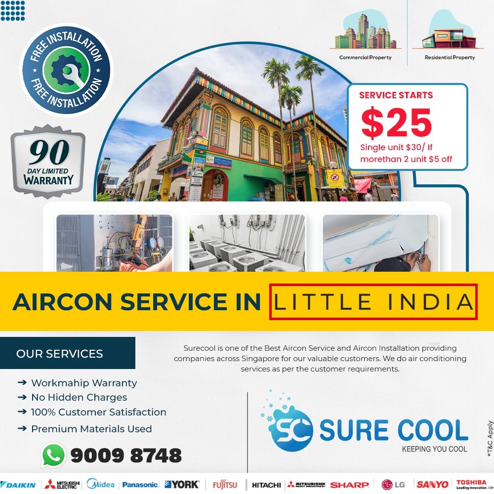  Aircon service in little india