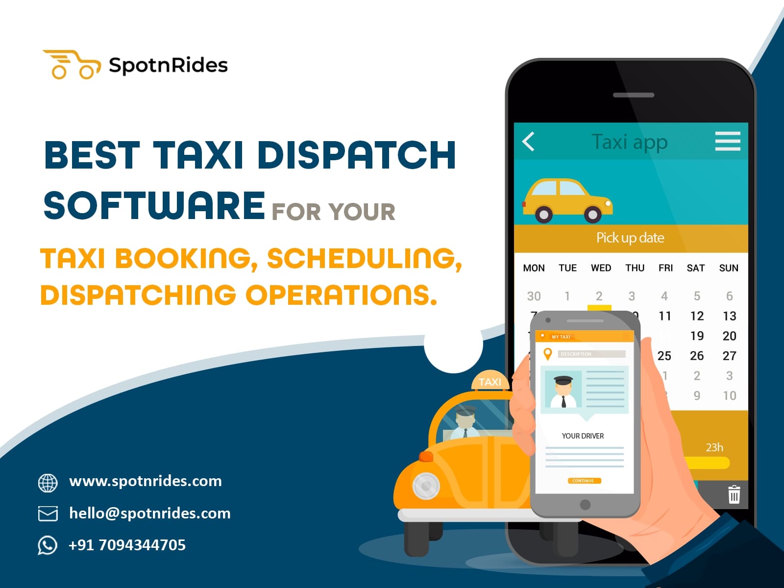  Best Taxi Dispatch Software developed by SpotnRides