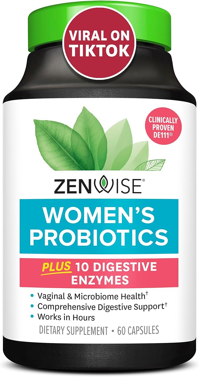  Zenwise Health Probiotics for Women - Prebiotics and Probiotics for Digestive Health