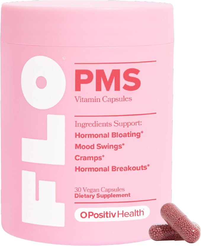  O Positiv FLO PMS Vitamins for Women, 30 Servings (Pack of 1) - Proactive PMS Relief