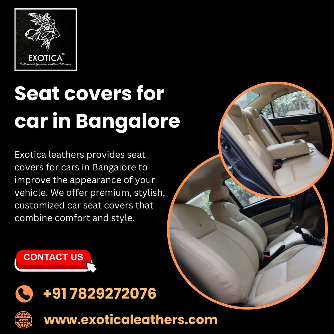  Seat covers for car in Bangalore