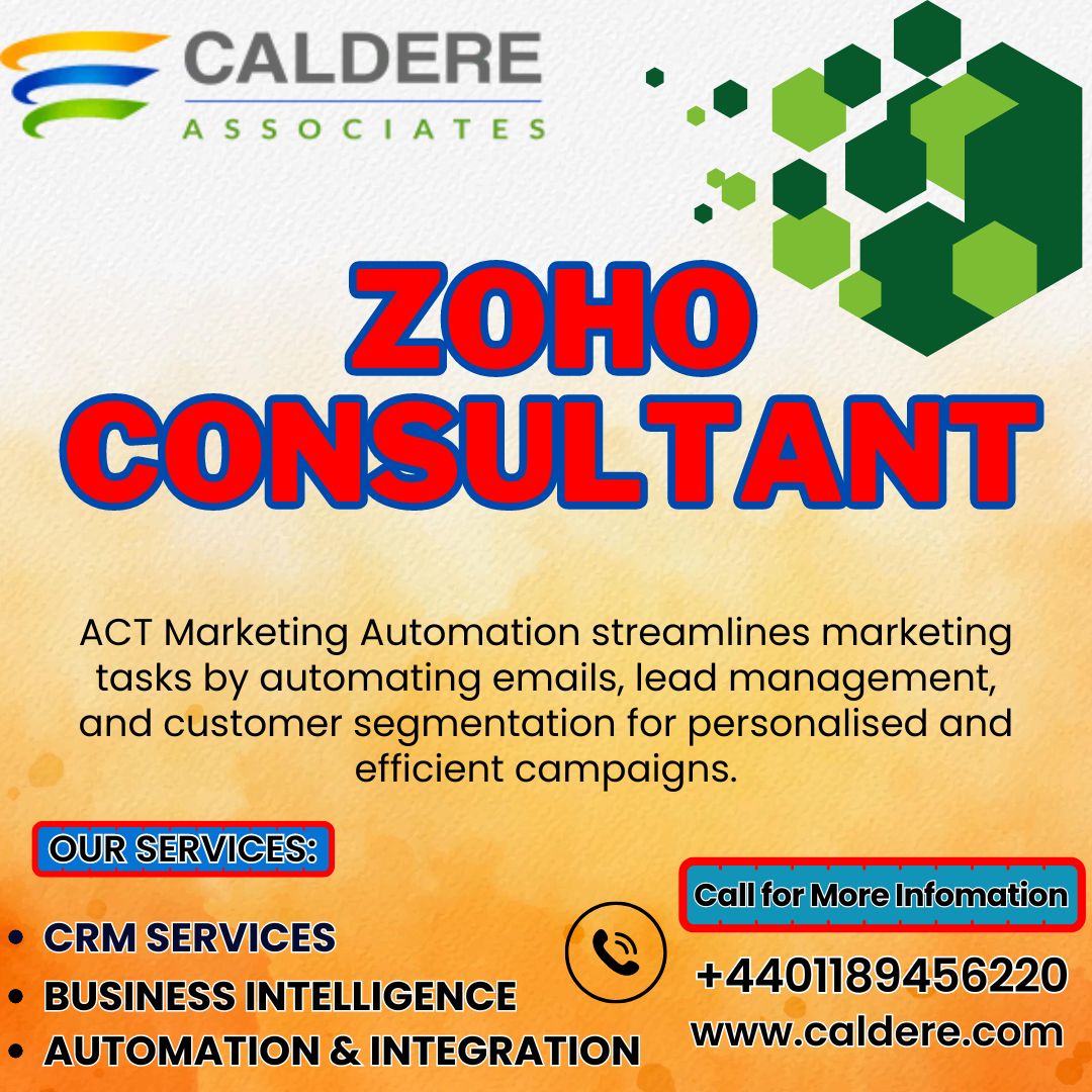  Professional Zoho Consulting Services | Caldere