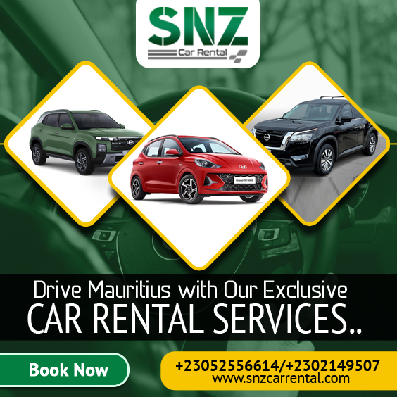  Best deals on car rental Mauritius - SNZ