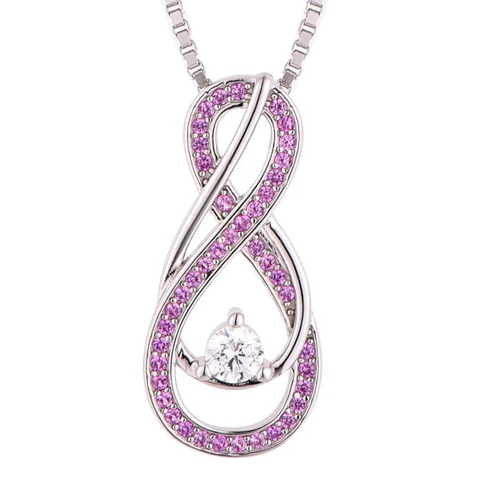  Unveil the Elegance of October with Our Pink Tourmaline Infinity Necklace