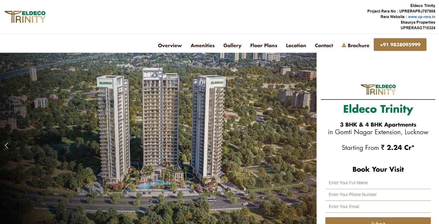  Eldeco Trinity - 3 & 4 BHK Apartments in Gomti Nagar Lucknow