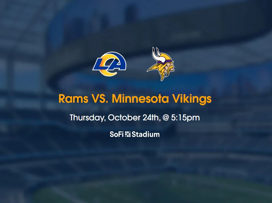  Los Angeles Rams vs Minnesota Vikings Tickets