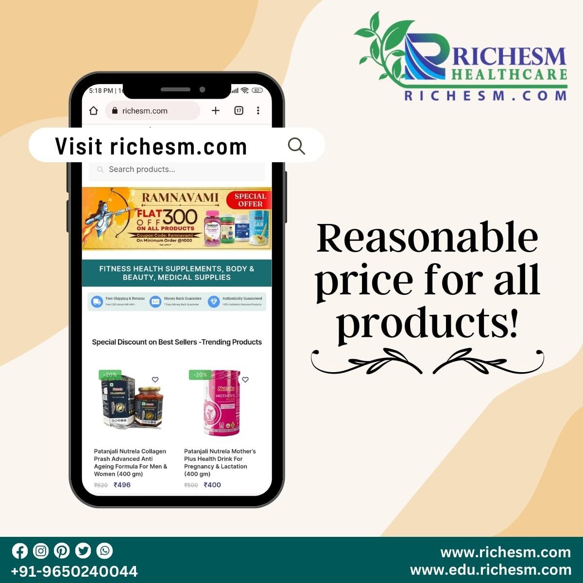  Discover Unbeatable Prices on Premium Health Products at Richesm