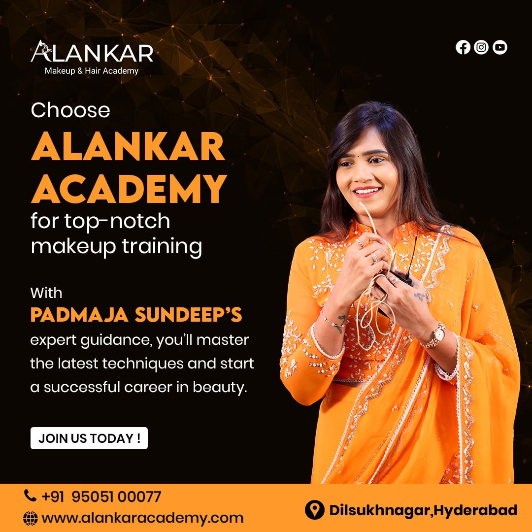  Best makeup academy in Dilsukhnagar | Padmaja sundeep | Alankar Academy