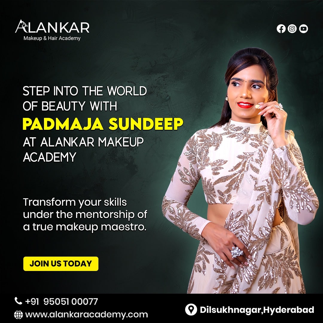  Learn makeup from the expert and top makeup artist Padmaja Sundeep |Alankar academy | Dilsukhnagar