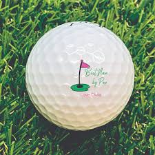  Personalised golf balls with monogram