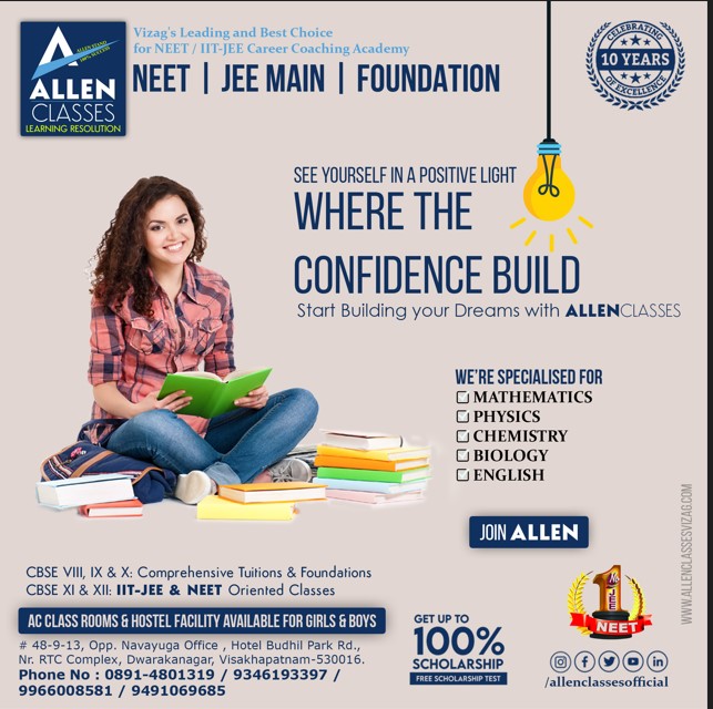  Best IIT JEE Foundation Course in Visakhapatnam - ALLEN CLASSES 9346193397