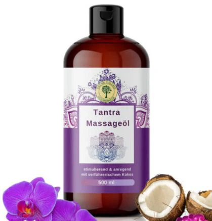  Sinnliches Tantra-Massageöl mit Kokosduft – XXL 500 ML