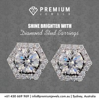  Shine Brighter with Diamond Stud Earrings!