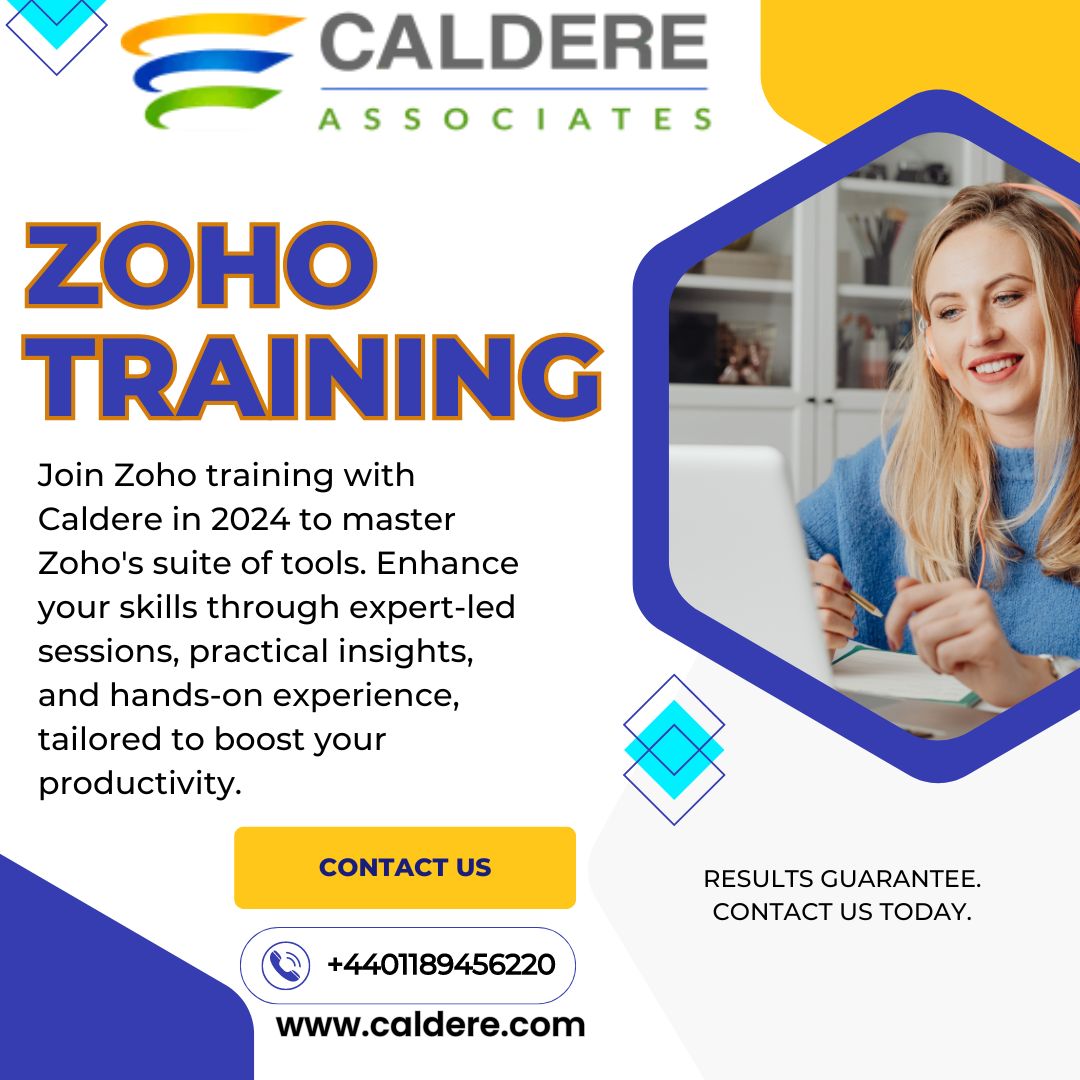  Enhance Your Skills with Zoho Training by Caldere UK