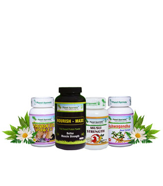  Herbal Remedies For Muscle Strengthening - Muscle Strengthening Pack By Planet Ayurevda