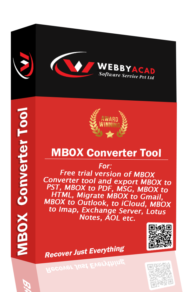  Convert MBOX File to PST Via WebbyAcad Converter