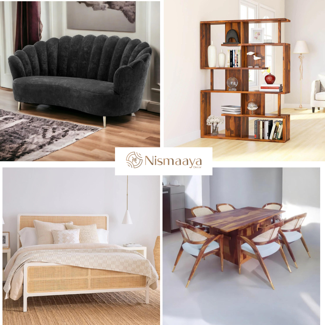  SHOP Custom-Made Wooden Sofa Cum Beds and Double Beds at Nismaaya Decor