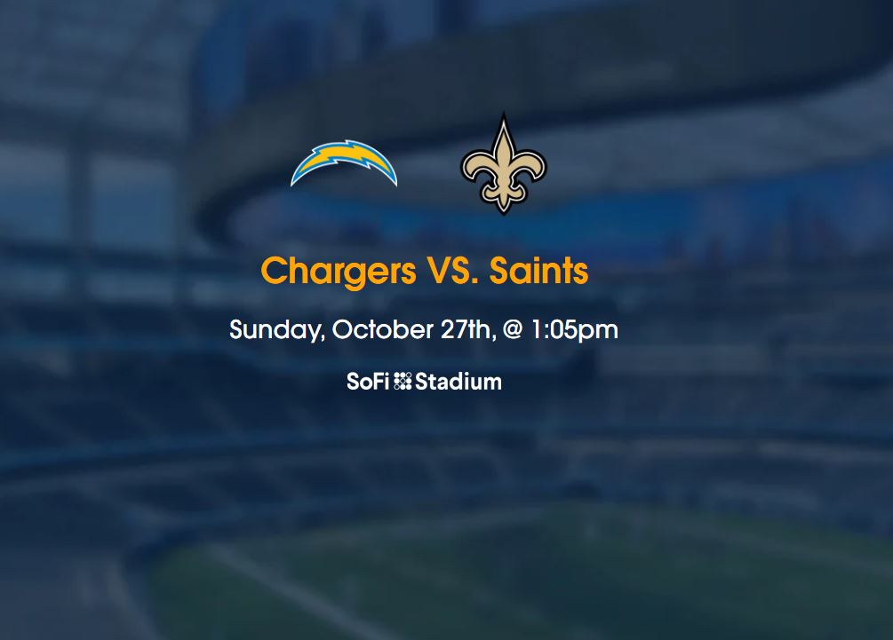  Chargers VS. Saints Tickets 2024