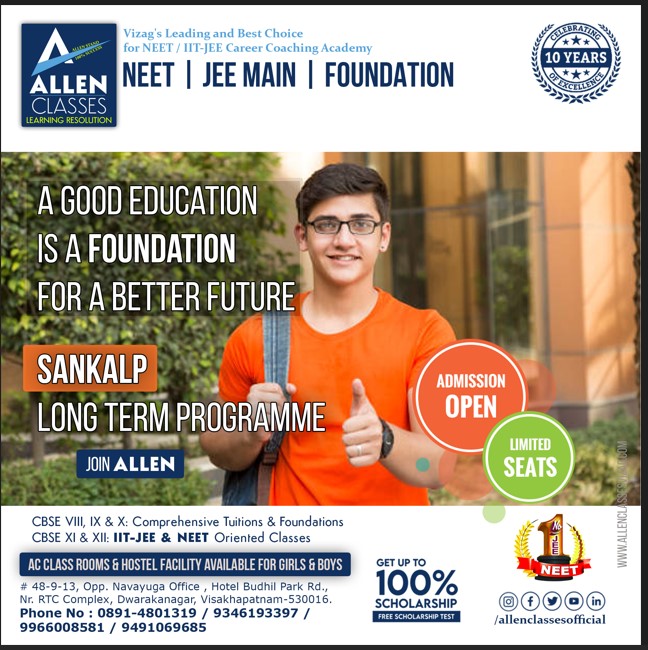  Join Sankalp Long Term Programmes for NEET & IIT-JEE  ALLEN CLASSES 9966008581