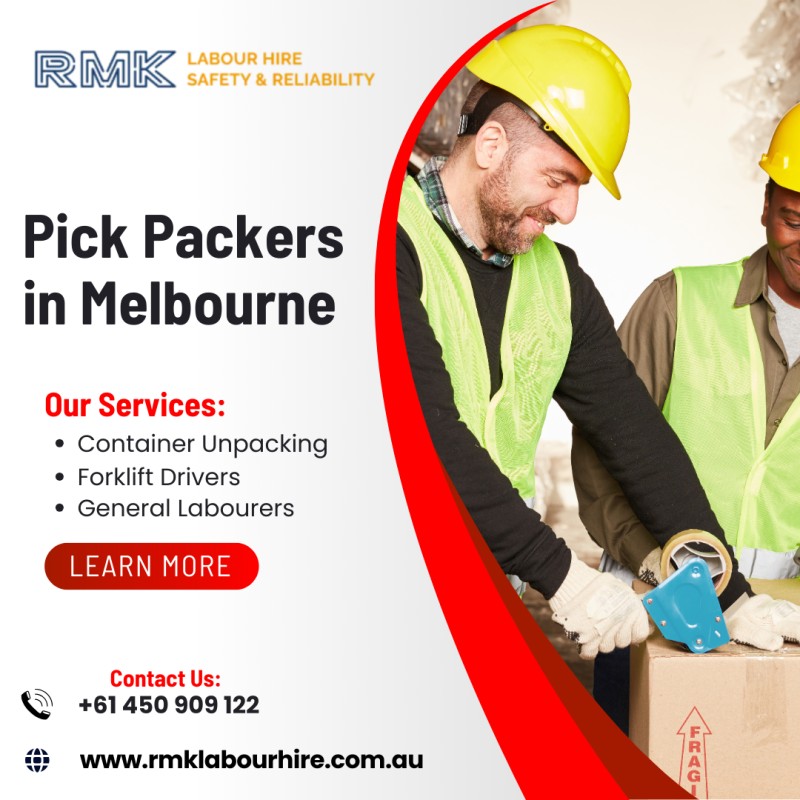  Pick Packers in Melbourne |Forklift drivers