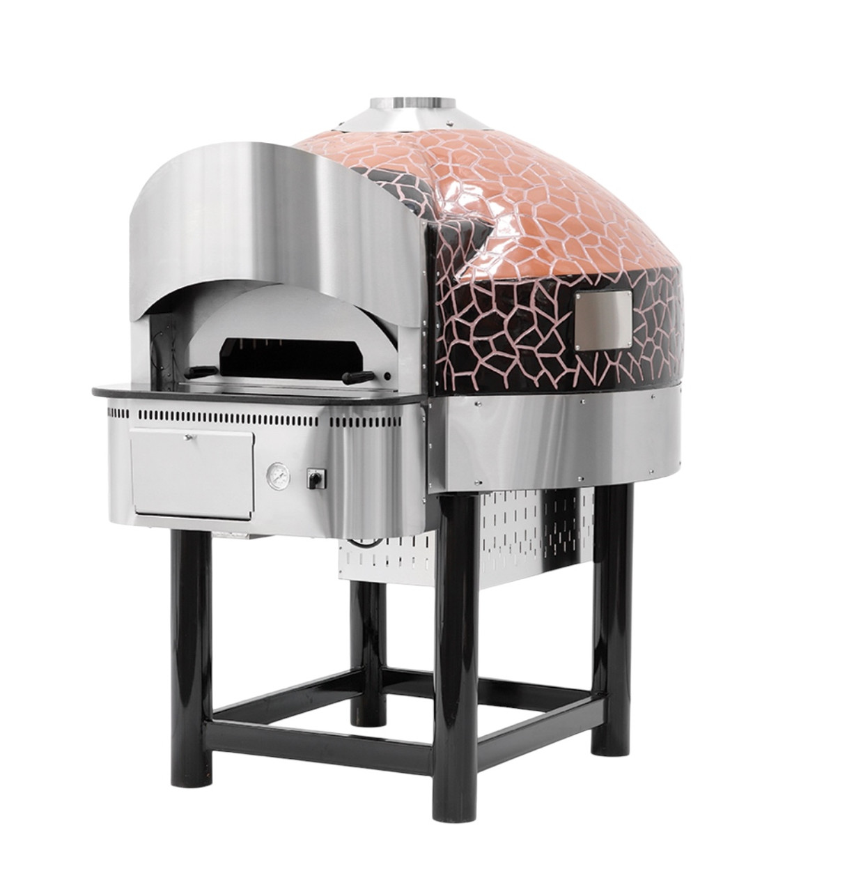  Rotating Gas Pizza Oven with Stand by ilFornino New York