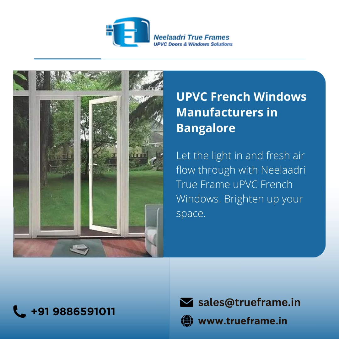  uPVC French Windows Manufacturer in Bangalore