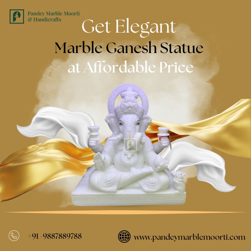  Get Elegant Marble Ganesh Statue at Affordable Price