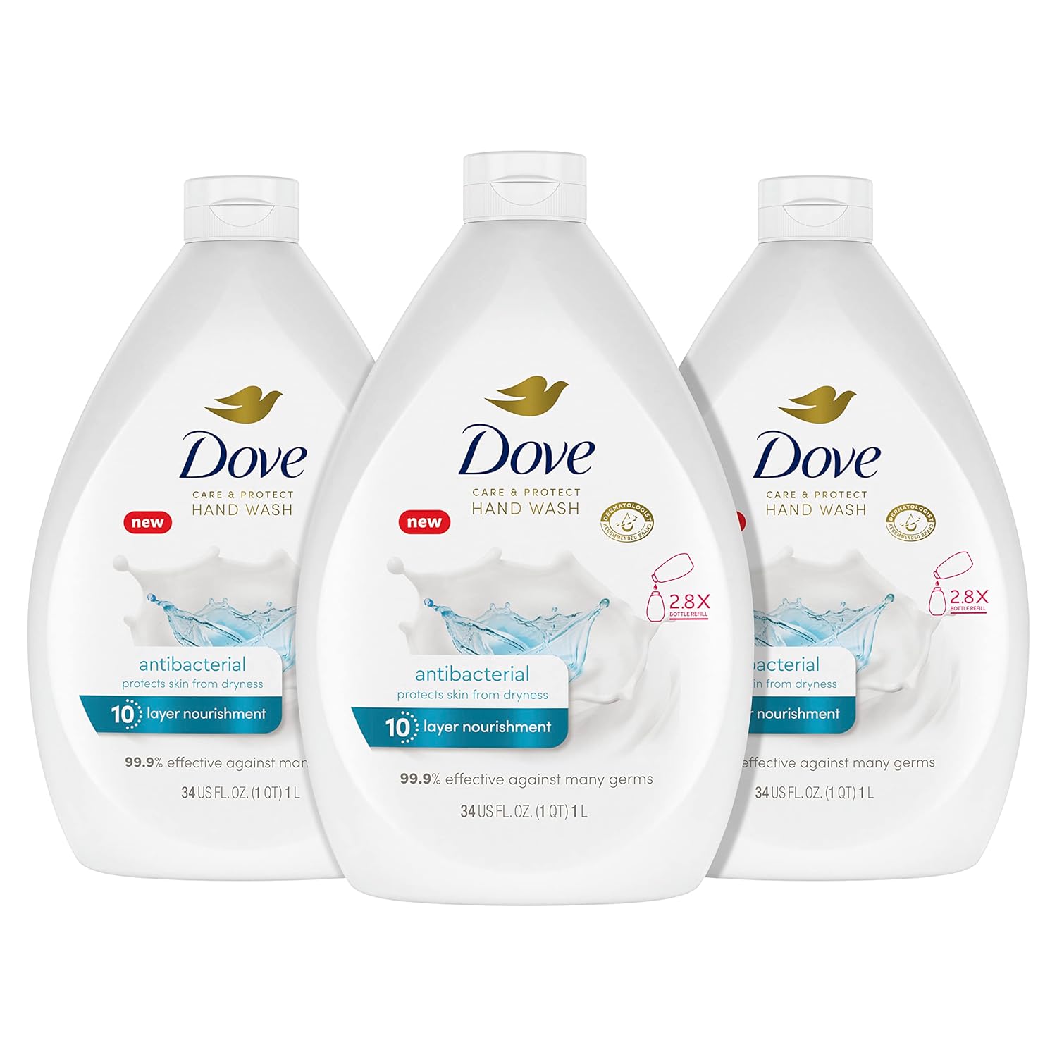  Dove Hand Wash with Antibacterial & Moisturizers