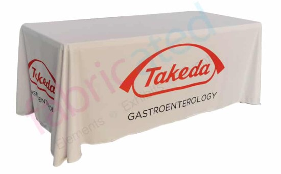  Branded table covers from Fabricated!