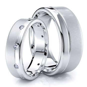  Classic His and Hers Wedding Bands – Gold and Platinum