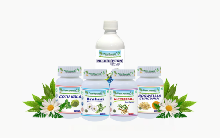  Natural Treatment of Brain Related Disorders - Brain Care Pack By Planet Ayurveda