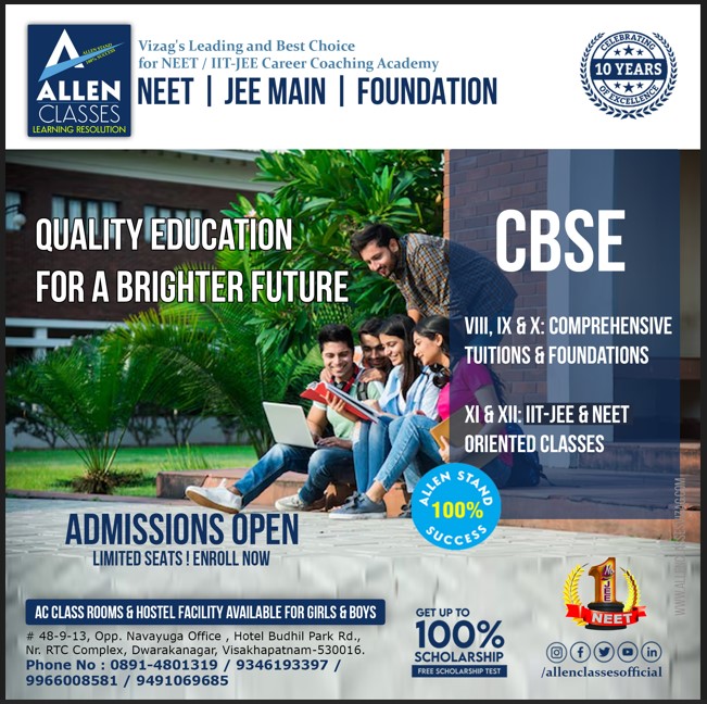  Best Coaching Centers for NEET and IIT-JEE in Visakhapatnam  ALLEN CLASSES