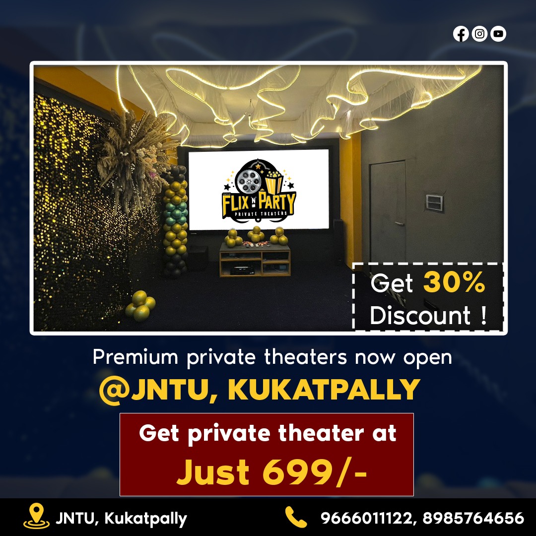  Flix 'n' Party Theaters Now Open – 30% Discount Available!