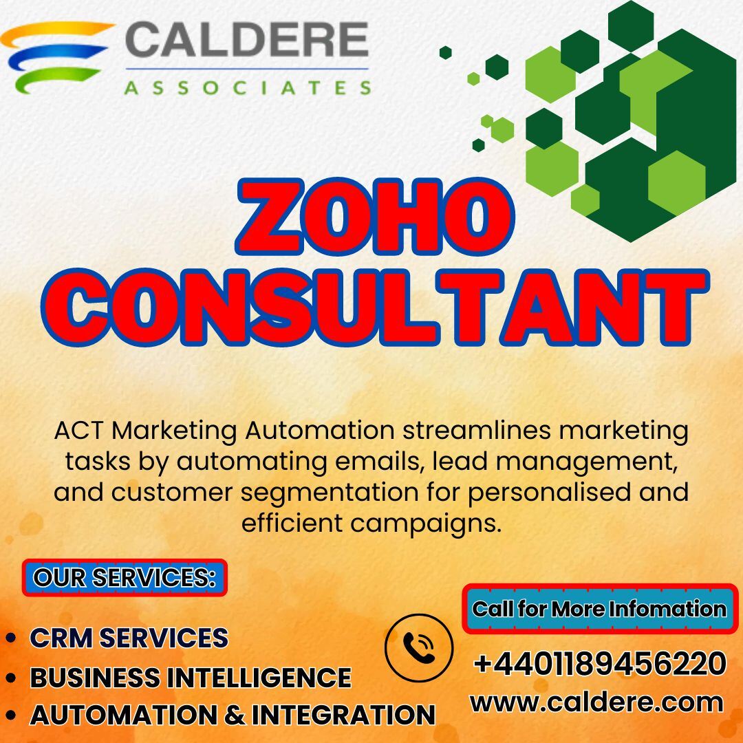  Professional Zoho Implementation Services | Caldere UK