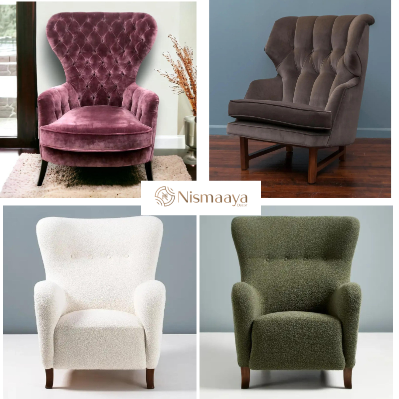  SHOP Comfortable and Stylish Wing Chairs for Living Room at Nismaaya Decor