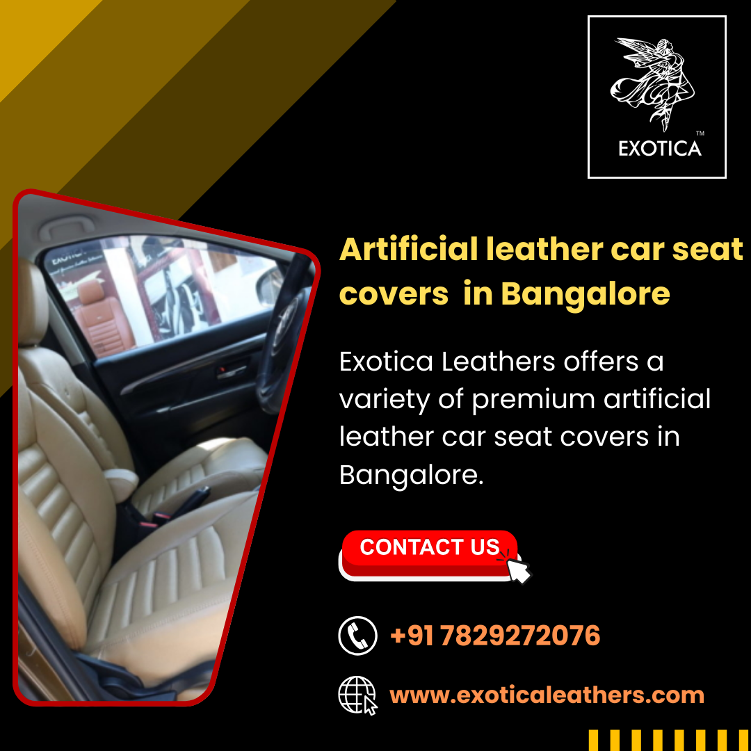  Artificial leather car seat covers  in Bangalore