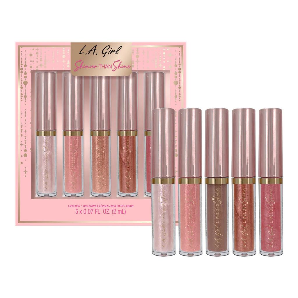  Buy L.A. Girl Shinier Than Shine 5pc Lipgloss Set Online - HOK Makeup