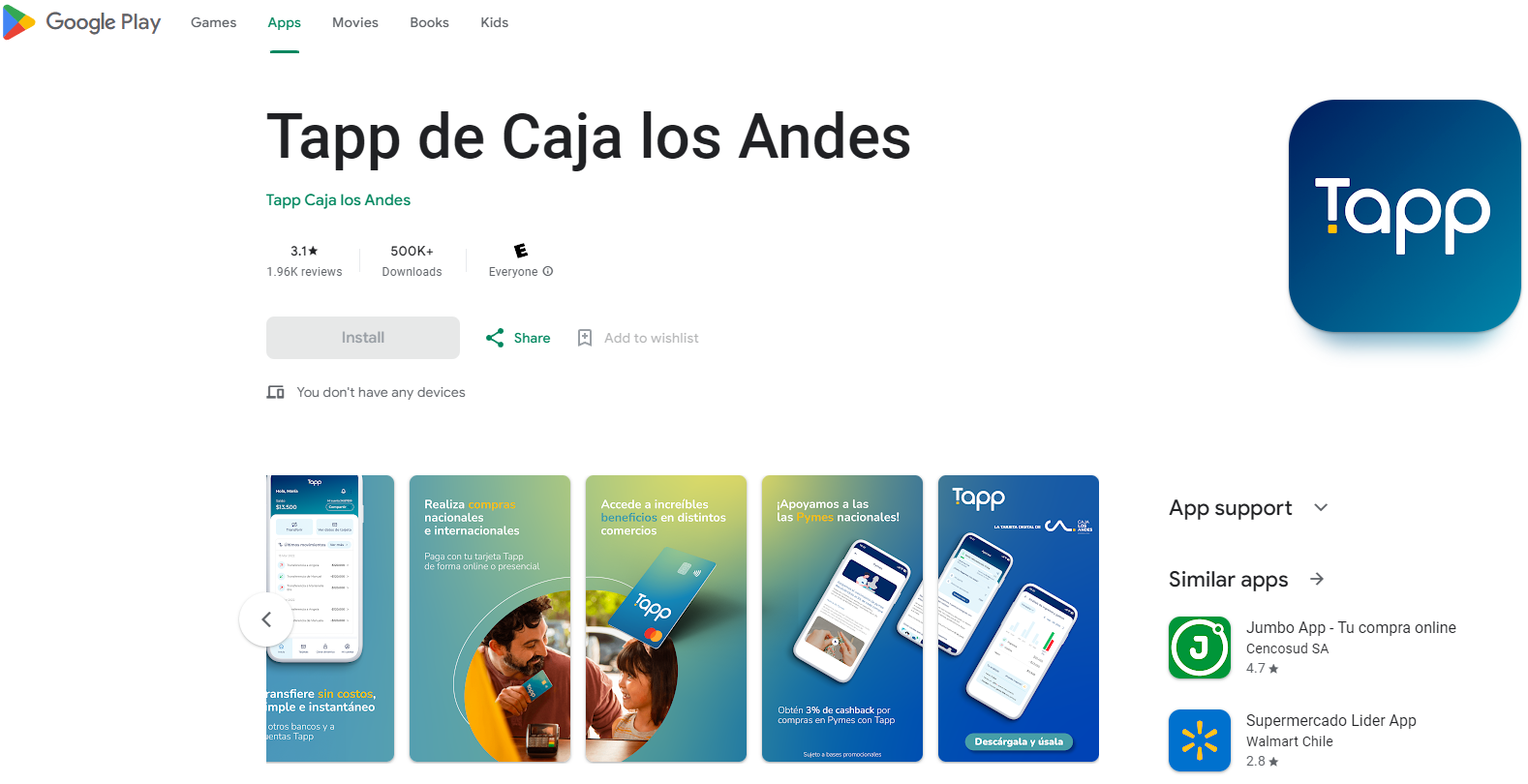  ¡Instala y Regístrate en la App Tapp de Caja los Andes!