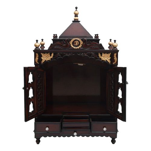  Pooja Graham Large Floor Rested Pooja Mandir with Door