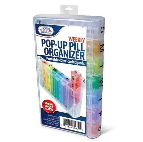  Pill Organizer pop up weekly – All Care Store