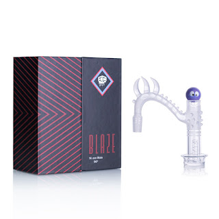  IC Glass - BLAZE | 14mm Male 90^ Banger | ICQ1060