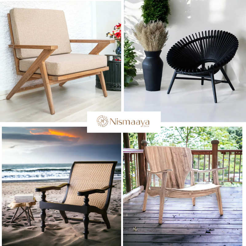  SHOP Relaxing Lounge Chairs Online for Living Room Comfort from Nismaaya Decor