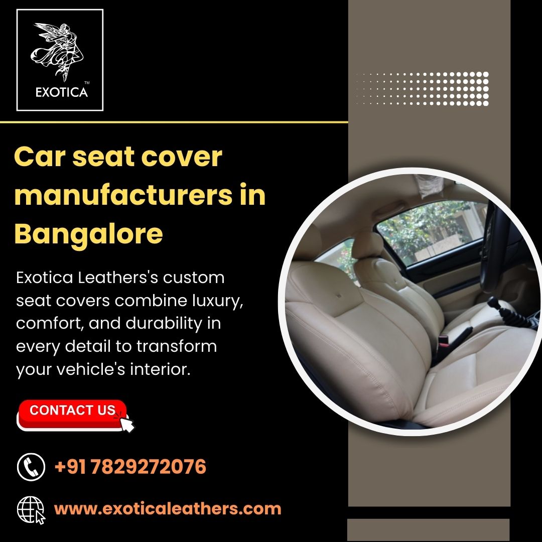  Car seat cover manufacturers in Bangalore | KA