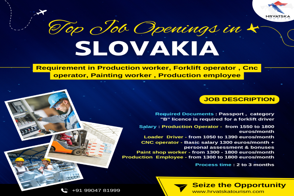  Job Vacancies in Slovakia: Forklift, CNC, and More!